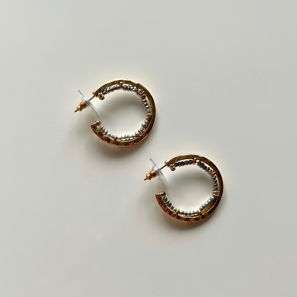 Market & Spruce - Beaded Hoop Earrings